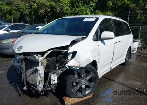 2015 Toyota Sienna Se 8 Passenger из США, поврежденный, VIN 5TDXK3DC0FS657546